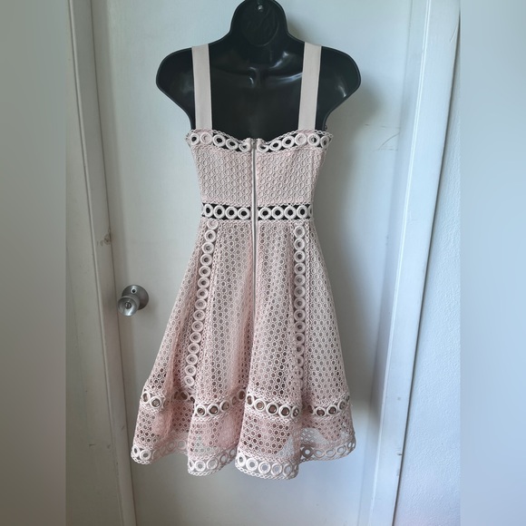 MAJE - Ravi Eyelet Dress Blush Pink - Picture 9 of 13